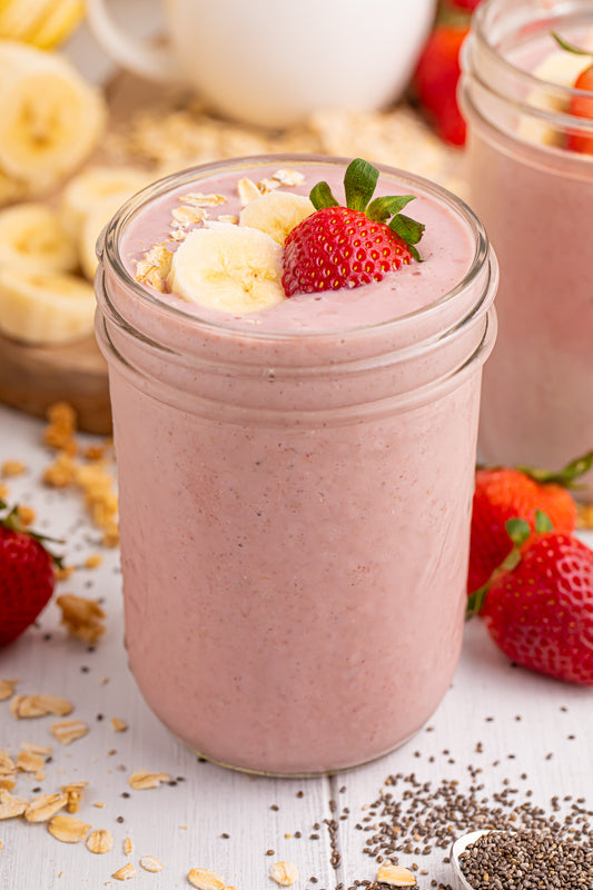 Strawberry Banana Breakfast Smoothie - Exclusive Recipe