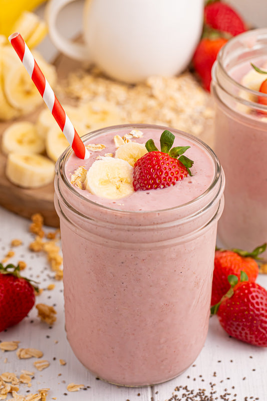 Strawberry Banana Breakfast Smoothie - Exclusive Recipe